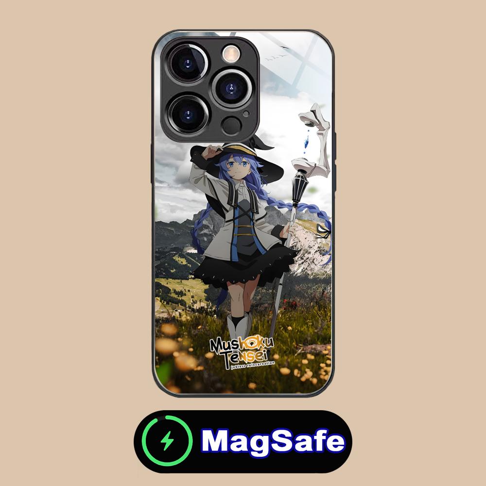 Mushoku Tensei Roxy Mobile Phone Case for iPhone 17 16 15 14 13 12 11 Air Pro Max Plus Mini MagSafe Glass Colorful Cover Luxury