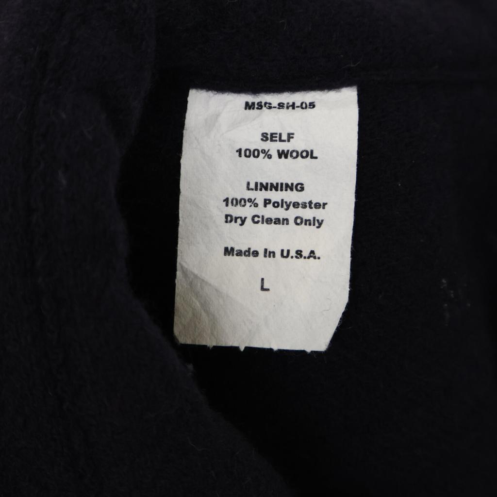 MSG & SONS MSG-SH-05 US NAVY CPO wool long sleeve shirt/ tops L NavyUsed
