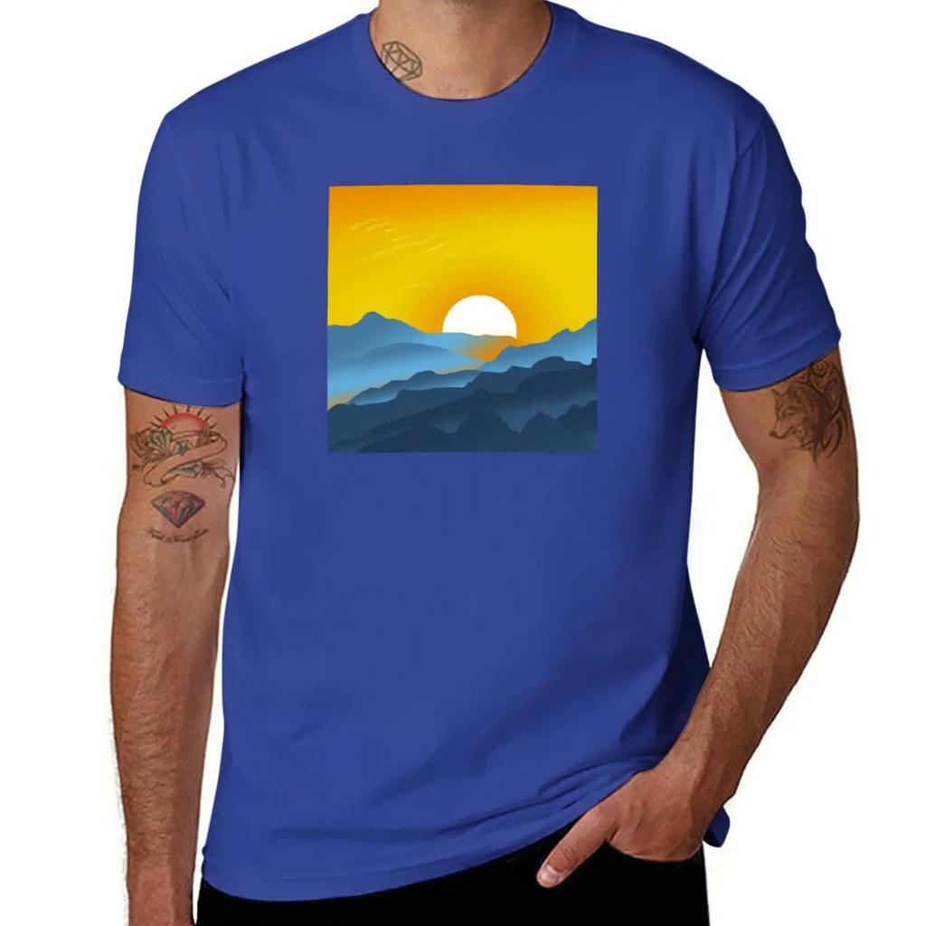 AroAce Pride Sunrise Landscape T-Shirt shirts graphic tees kawaii clothes cute clothes vintage slim fit t shirts for men