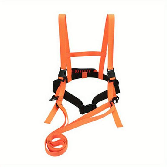 Adjustable Anti-Fall Ski Harness for Kids: Safety Chest, Back Strap, and Leash