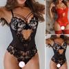 Body in pizzo sexy, ultra sottile e trasparente, senza cuscinetti o ferretto, materiale elastico per una vestibilità perfetta, ideale per la camera da letto, da indossare ogni giorno.