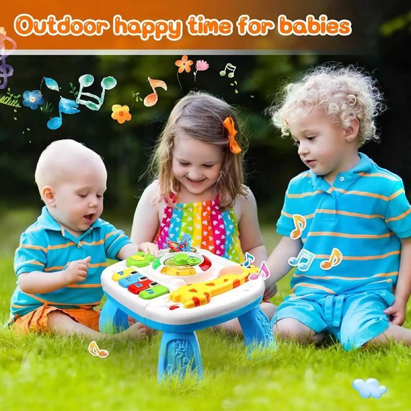 Colorful Ocean Animal Learning Table For Toddlers With Music And Lights For Fun Playtime