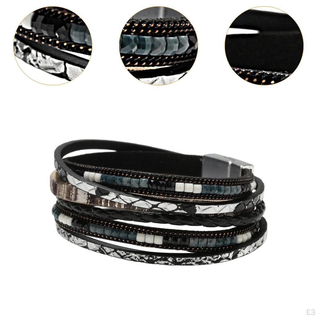 Náramek Obálka Bohy Boho Narozeninový Dárek Vyrobeno Ručně Dekorace Kreativní Vícevrstvý