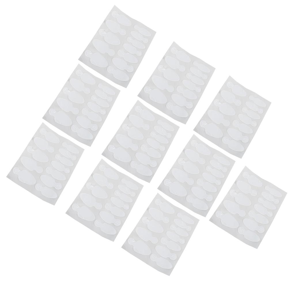 10 Blatt Nageltip-Guide-Aufkleber Wiederverwendbare Nagelverlängerungs-Guide-Aufkleber mit Größennummern Typ 1