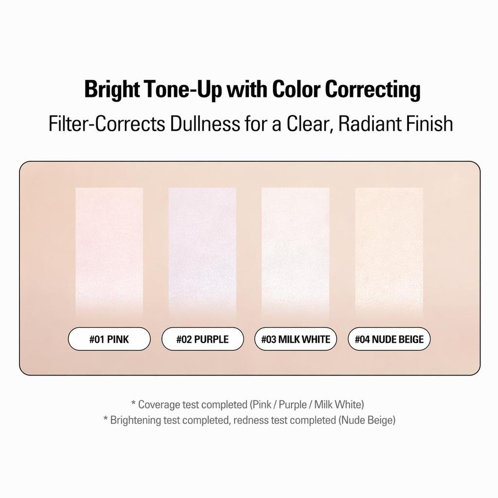 EDIT.B Bare Bunny Tone Filter Sun Cream 30ml (Pink / Purple / Milk White / Nude Beige) (12 Options) - DAISO