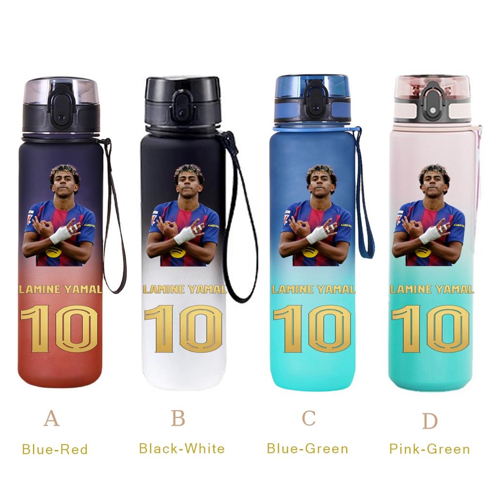 650ml Lamine Yamal Football Star Water Cup Portable Outdoor Large Capacity Sports Fitness Flip Cover Drinking Bottle Fans Gifts 6
