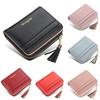 Womens Short Wallet Pu Leather Multicard Holder With Tassel Decoration For Daily Use