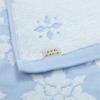 Nishikawa Face Imabari Gauze Made In TT21121000 Towel, 34x80cm, 100% Cotton, Imabari-Made, "Happy Gardenia," Blue, Japan,