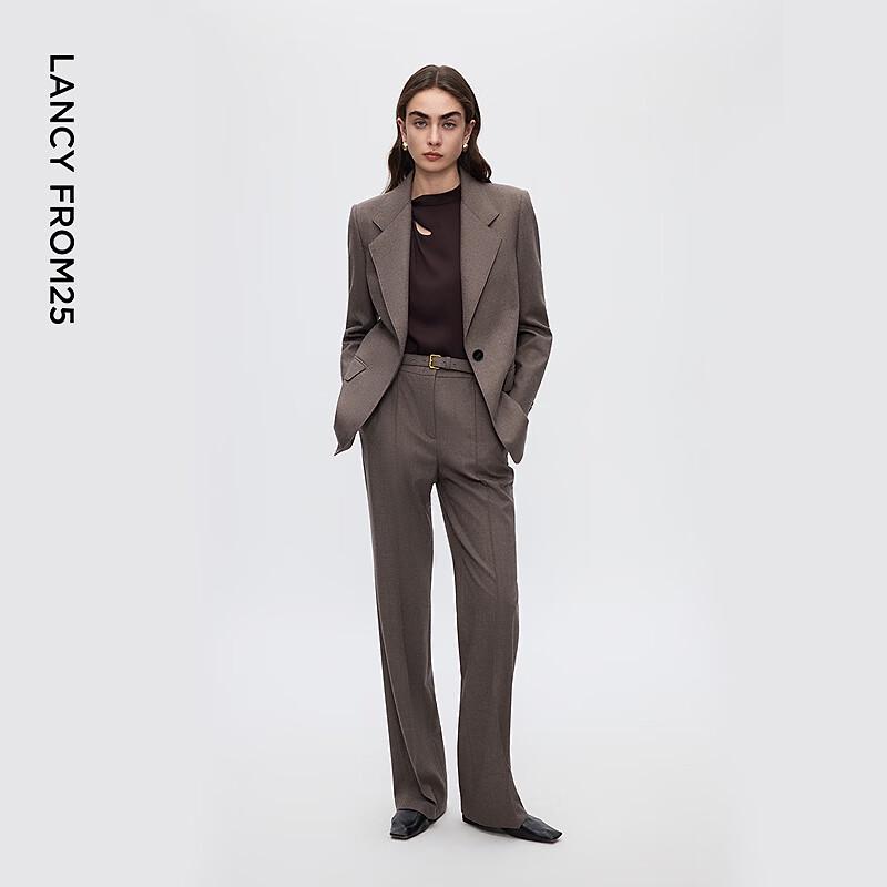 Lancy Women's Wool & Cashmere Blend Notch Lapel Blazer