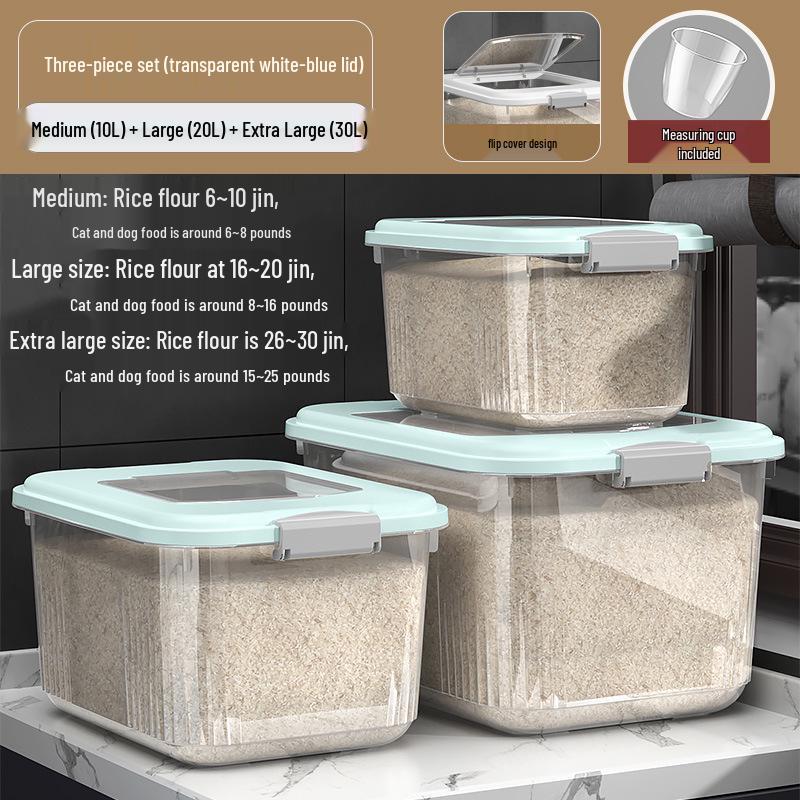 Versiegelter Insekten- und Feuchtigkeitsschutz-Aufbewahrungsbehälter für Reis & Mehl mit großem Fassungsvermögen