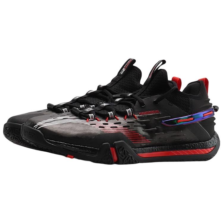 New LiNing Saga Pro Cushioning Anti Slip And Wear Resistant Coverage Support Low Top Badminton Shoes Unisex Black AYAS032-3