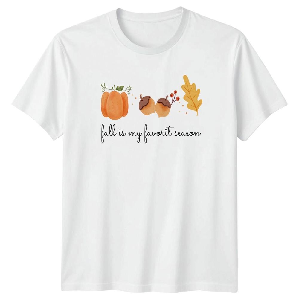 Fall Is My Favorite Season TShirt Autumn Watercolor Seasonal S