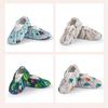High Stretch Bunched Household Shoe Cover Washable Reusable Canvas Printed Foot Cover Room Non-Slip Cartoon Child Shoe Cover