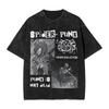 Hot-blooded Anime Spider Punk Spiderman Cartoon Graphic Print T-Shirt Men Women Vintage Washed Cotton Summer New Tee Harajuku Fashion Oversized Top