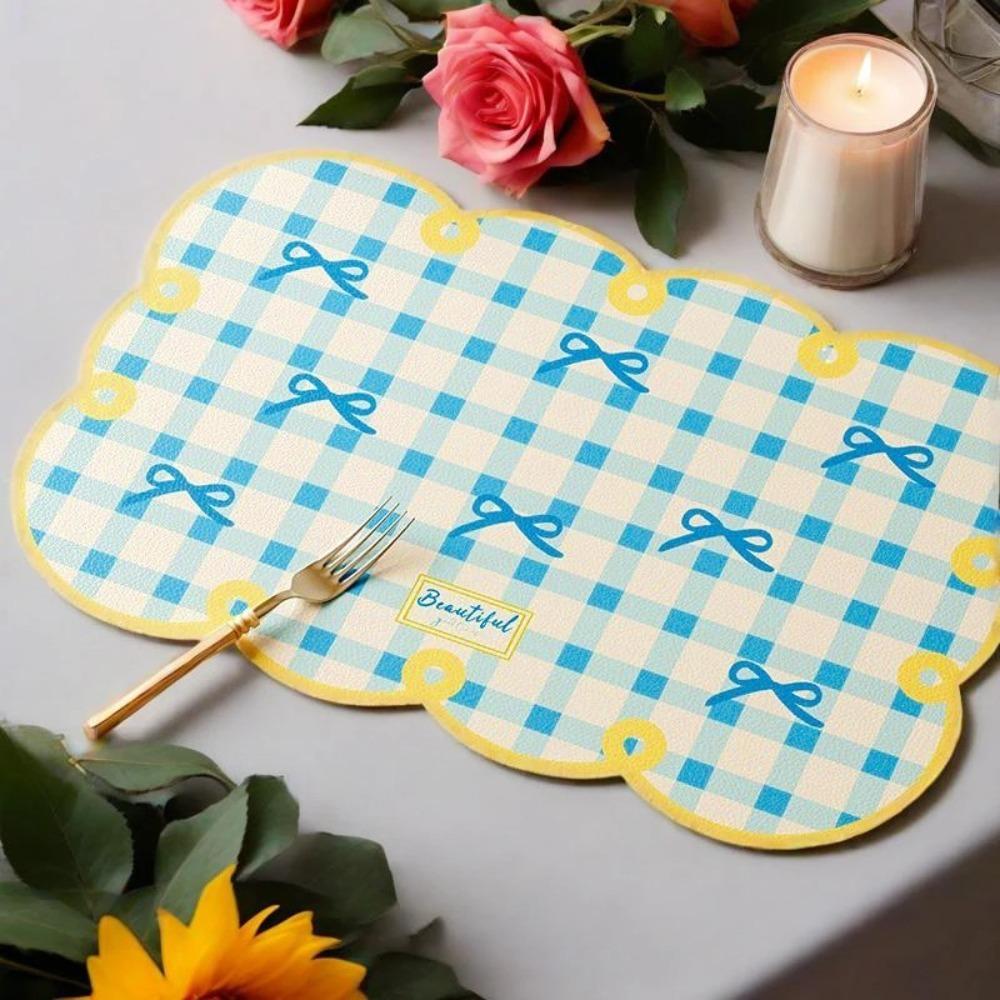 Water Absorbing Dining Table Mat Quick Drying Cup Coaster New Leather Placemat  Household