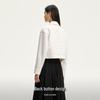 Veromoda Women's 2024 Early Autumn Contrast Stitch Short Jacket