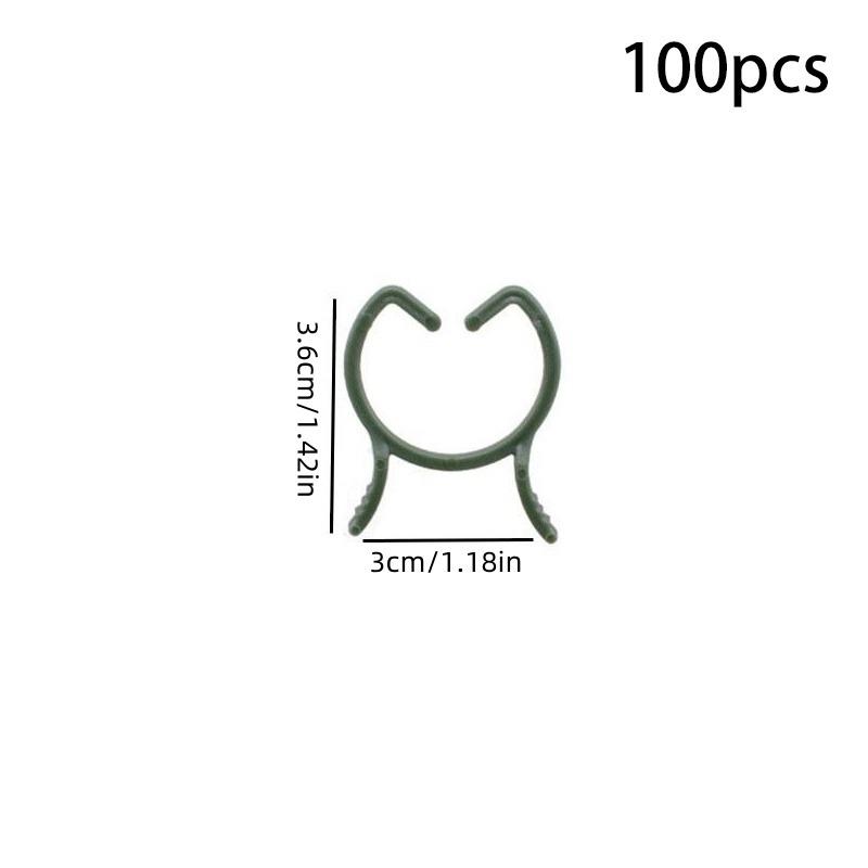 100 ks Plastové klipy na orchideje Klip pro podporu rostlin Květiny a popínavé rostliny pro podporu stonků popínavých rostlin Květiny Rostou vzpřímeně Zahradní potřeby