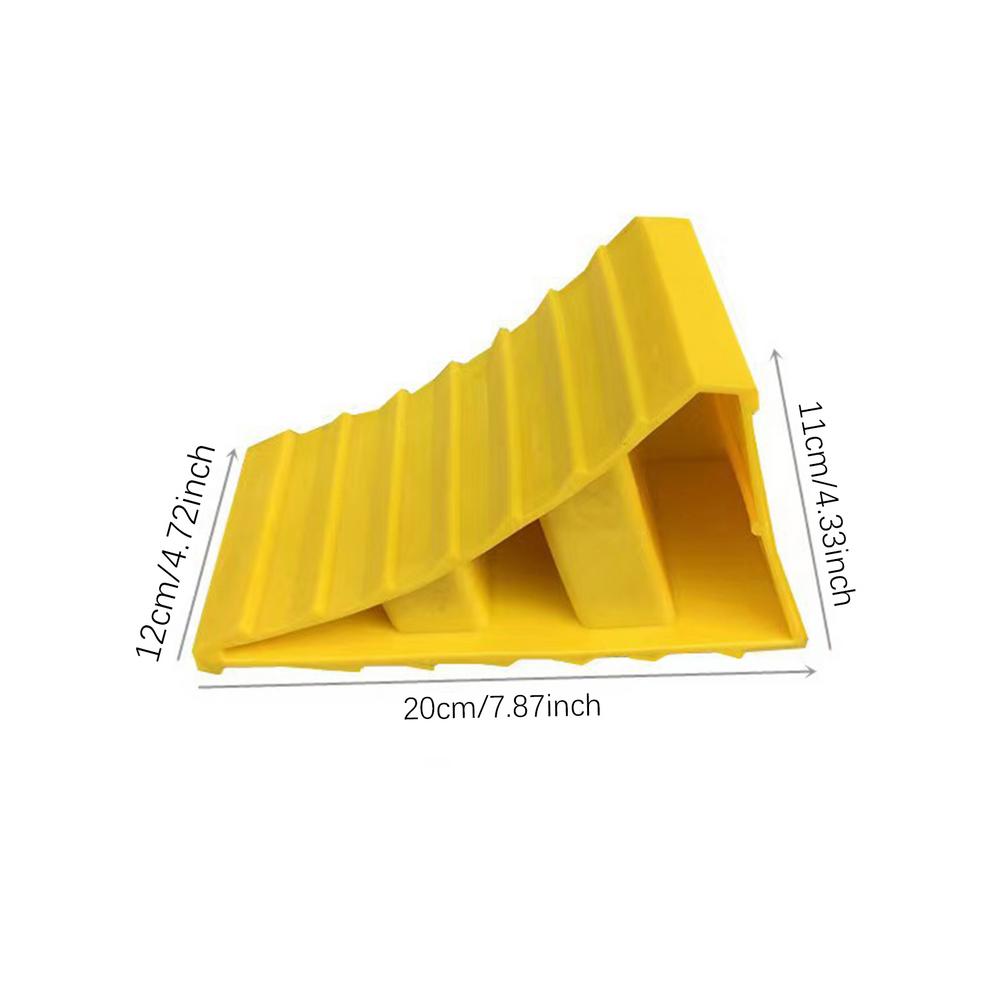 

Противоскользящие упоры для колес автофургонов Противоскользящие упоры для колес легковых автомобилей Стопоры для колес Переносные упоры для автофургонов Прицепы Грузовики жёлтый