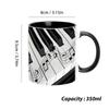 Music Theme Coffee Mug 350ML Guitar Piano Violin Ceramic Mug Coffee Mug Ceramic Mug Coffee Cup Table Decoration Tea Mugs