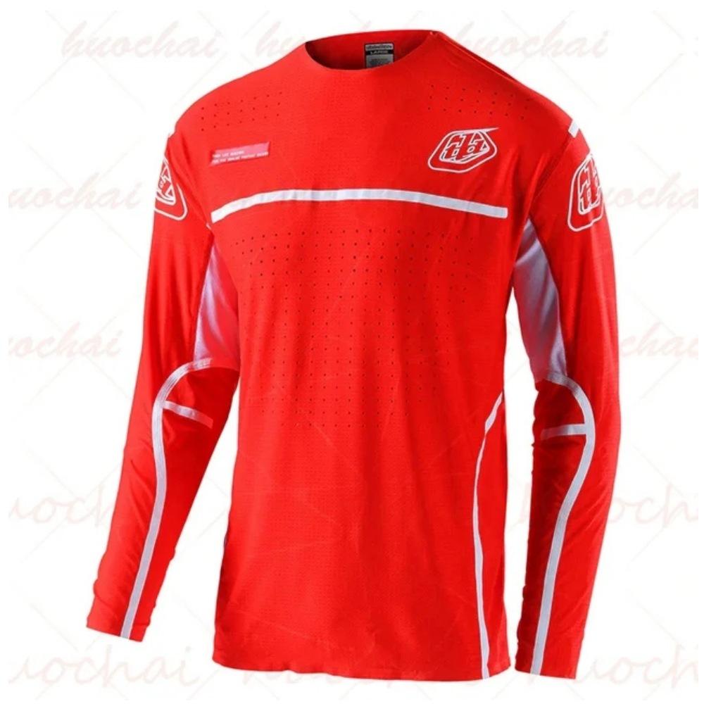 Downhill-Anzug Atmungsaktiv Schnelltrocknend Berg Motocross Reitanzug Langarm-T-Shirt Mountainbike
