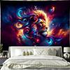 Leo Tapestry Wall Hanging Zodiac Sign Decoration Aesthetic for Bedroom Living Room Dormitory Suitable for Teen Boy and Girl Who