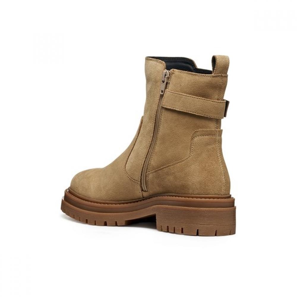 Geox Women S Comfort caSual Ankle bootS Iridea Beige 8gxhrc5w5b