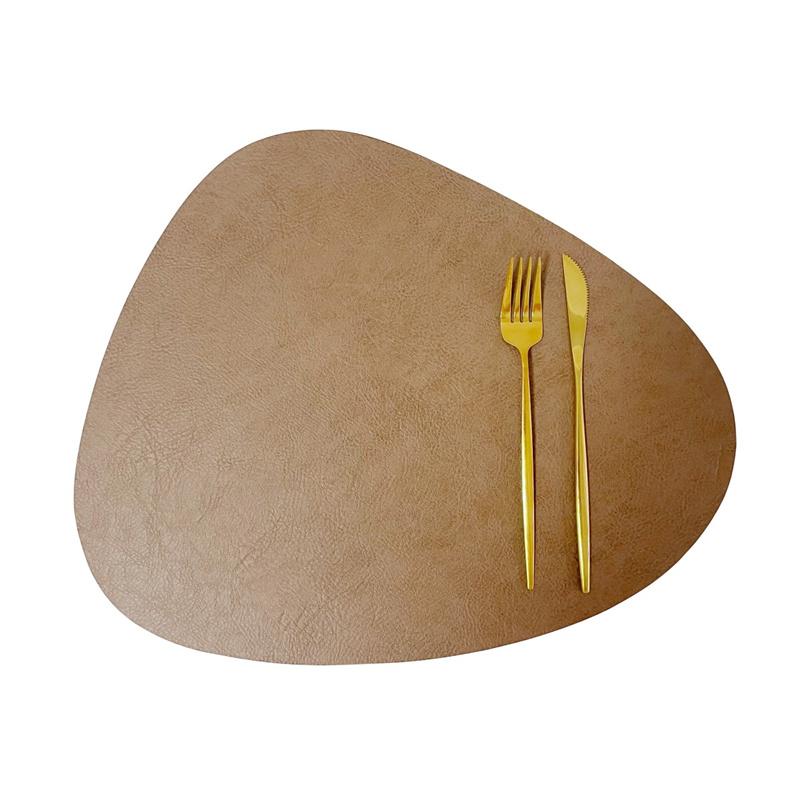 PU Leather Thickening Heat Insulation Dining Table Mat Waterproof Oil Proof Western Food Mats Hotel Table Decoration Accessories