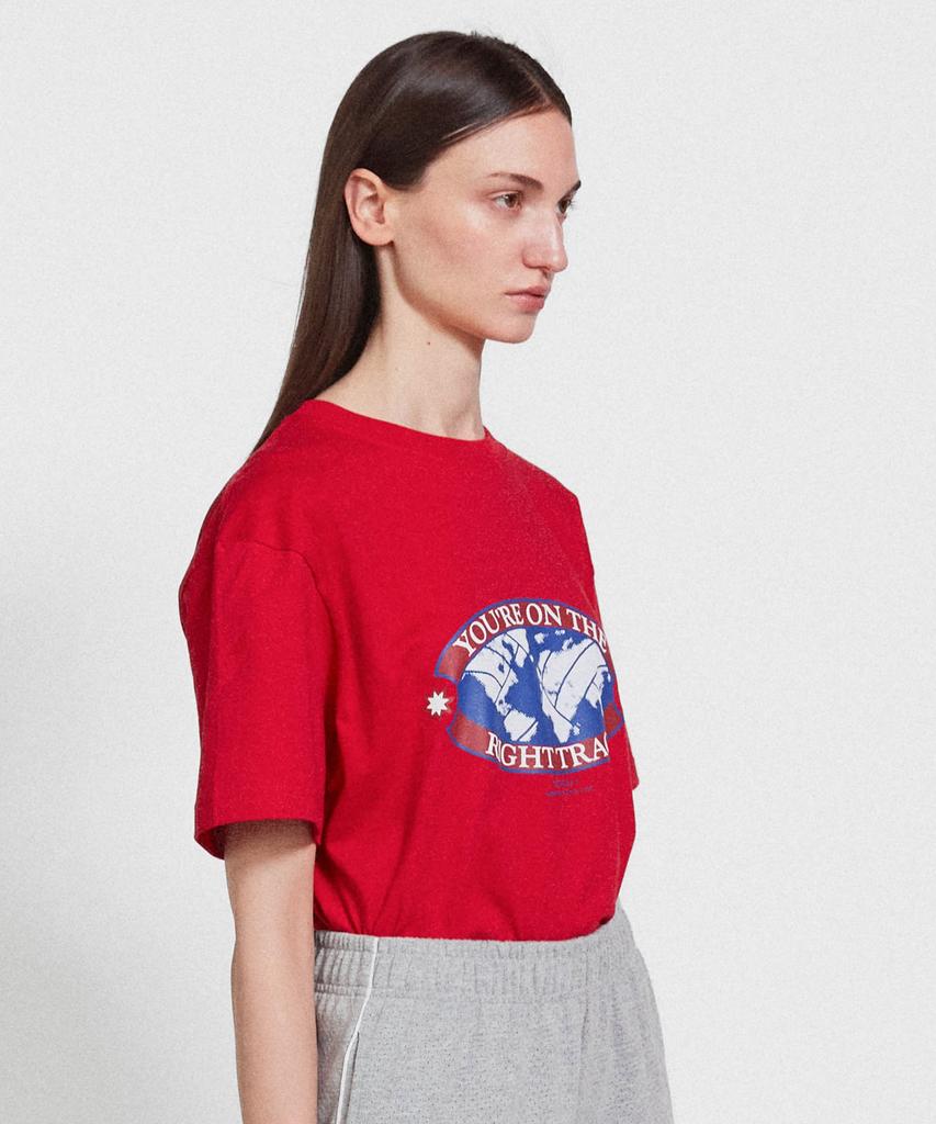 Minasu Right Track T Shirt_Red