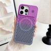 Fashion Colorful Honeycomb Aromatherapy Magnetic Cooling Protective Case for iPhone 15 14 13 12 Pro Max Cooling Shockproof Case