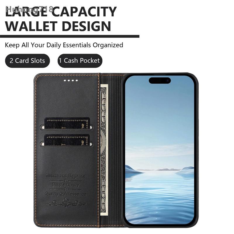 Magnetic Flip Case for Honor GT Magic 5 6 Lite X8C X9b X9C Smart X60 Pro 4G 5G with Card Holder Stand Protection Cover