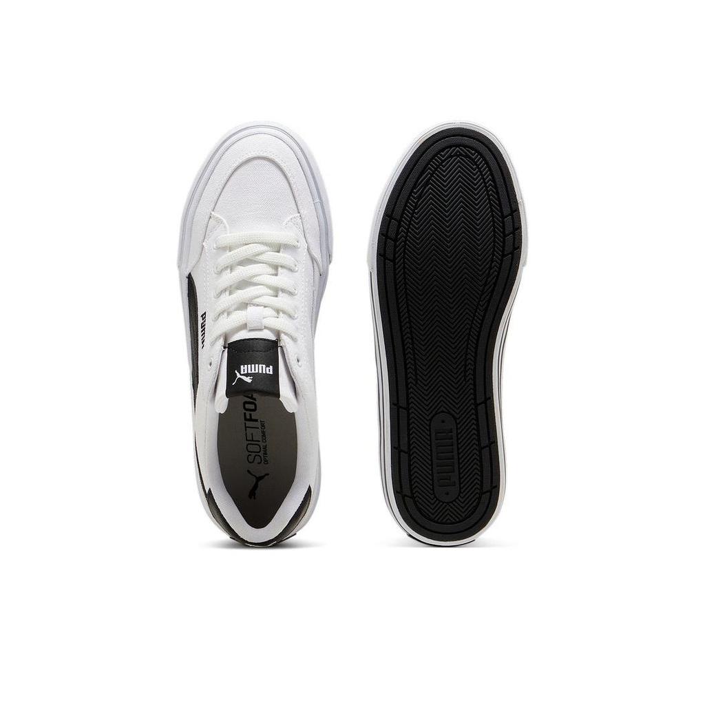 Puma Court Classic Vulc FS White Black Unisex Sneakers 396353-02