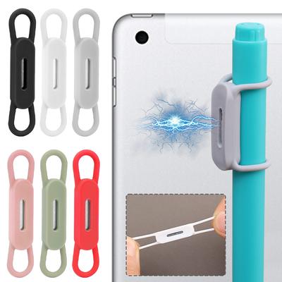 3/1pcs Magnetic Pencil Holder Silicone Storage Hook Multi-color Magnetic Holder Racks for Office School Whiteboard Pen Organizer