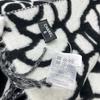 Chanel Camellia CC Mark Large Format Muffler Scarf Cashmere Black/White Unused