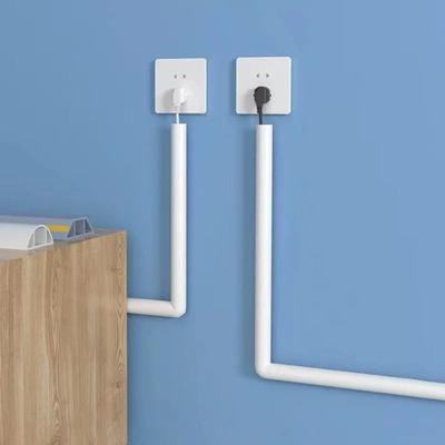 1M Practical Self-Adhesive Floor Cable Cover Anti Extrusion PVC Wire Protector Hide Flame-Retardant Wire Conduit