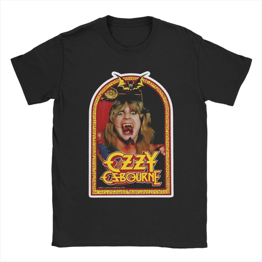 Unique Ozzy Osbourne TShirt Men Women Crewneck Cotton T Shirt Short Sleeve Tee Shirt Loose and Casual Clothing