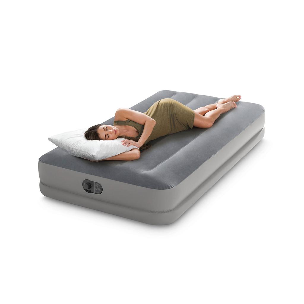 Intex 64112 Air Mattress 191X99X30Cm With Built-In Electric Pump