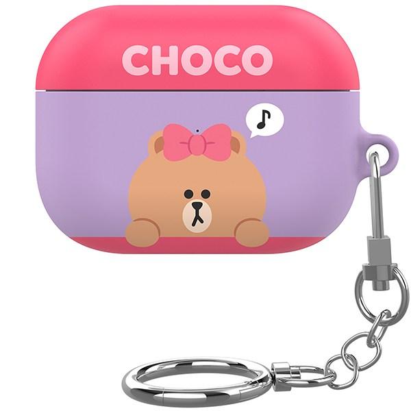 

Eye Colors Line Friends Ppaekkom AirPod Pro Slim Case, Choco
