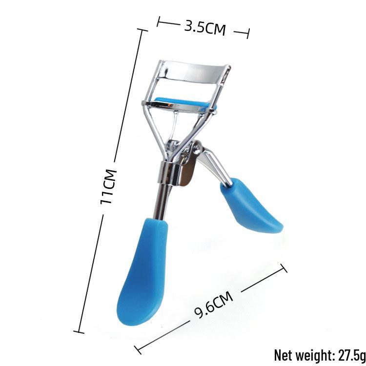 

Colorful Korean Wide-Angle Eyelash Curler - Portable Beauty Tool for Women Unpackaged синий