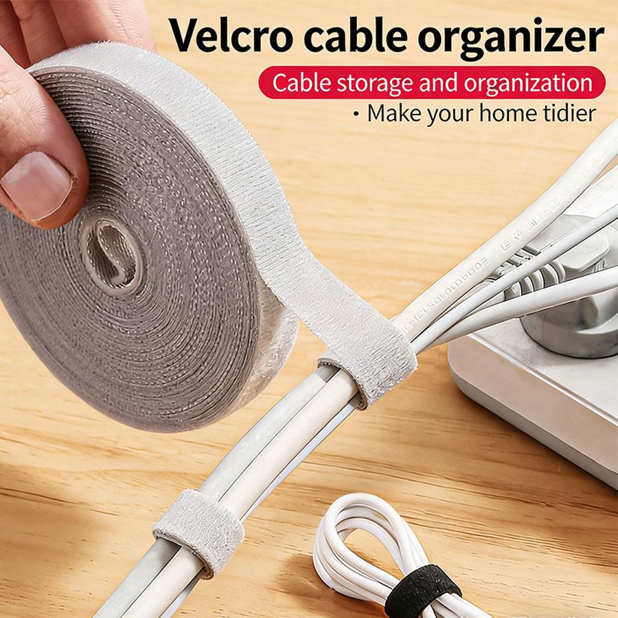 Portable Cable Organizer, Magic Tape Cable Ties - Cable Management Tool for Data Cables, Power Strip Wires, Home Daily Use