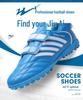 Unisex Velcro Low-Top Breathable Anti-Slip Football Training Shoes
