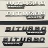 3D ABS Car Rear Trunk Badge Letters Sticker Logo GLC 43 BITURBO 4MATIC Emblem For Mercedes Benz AMG GLC43 X253 Accessories
