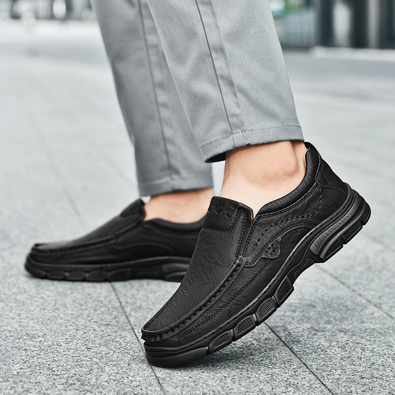 Fashion 2025 New Men's Penny Loafers Classic Slip-On Shoes Genuine Leather Business Casual Shoes for Men Non-Slip Comfortable Footwear
