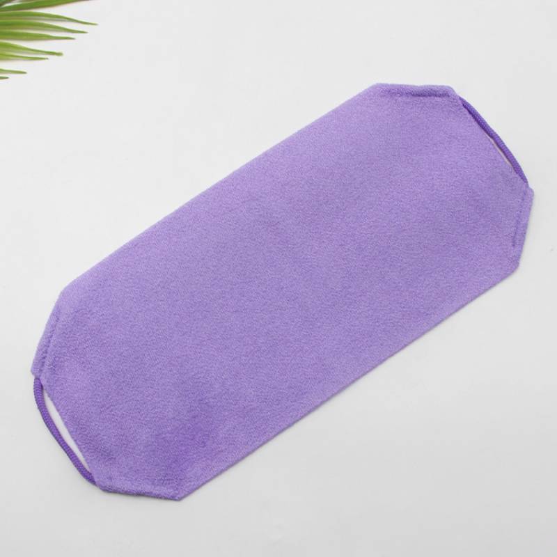 Elastic Back Scrubber Nylon Bath Towel With Stretchable Handle For Home Spa Cleanse фиолетовый