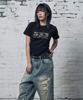 Peideu Pd 533 Slim Fit Short Sleeve T-Shirt Black