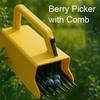 M-Modern-2PCS Berry Picker With Comb, Easier Berry Picking And Harvesting Tool, Blueberry Rake Blueberry Comb Ergonomic Handle