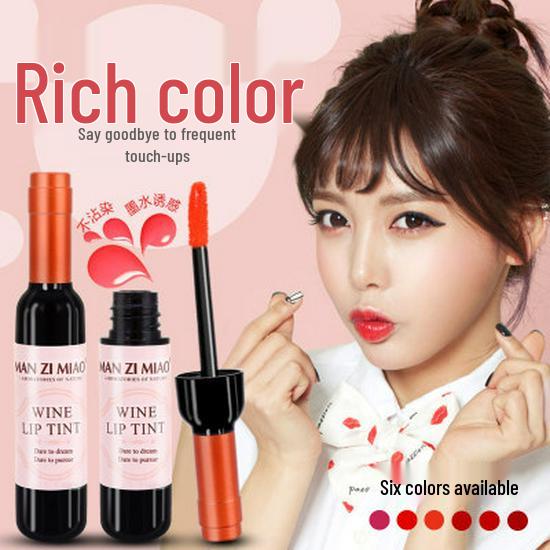 Red Wine Bottle Long-Lasting Lip Tint & Gloss No-Transfer Lip Stain