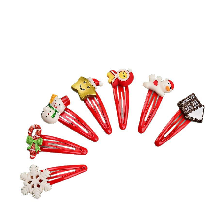 Christmas Red Series Hair Clips - Random Patterns & Accessories