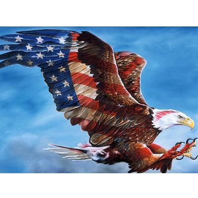 Diamantmalerei Vereinigte Staaten Liebe Adler Flagge Tier handgemachte DIY Kreuzstich Stickerei