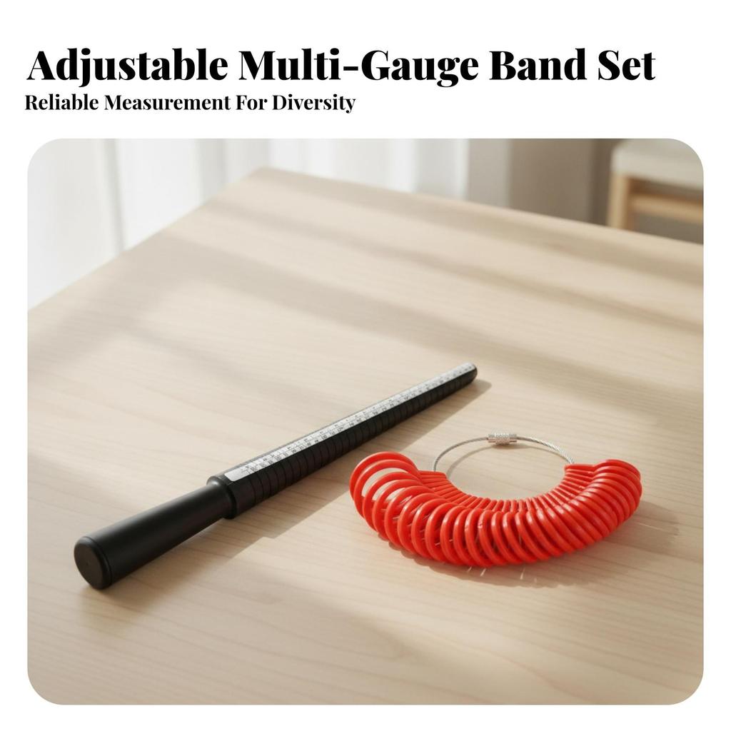Finger Sizing Size Measuring Tool Portable Gauge Detachable