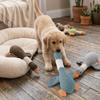 Gänseförmiges Gänse-Haustierspielzeug Plüschoberfläche Hunde-Kauspielzeug Katzen-Mahlzahnspielzeug Zahnreinigung